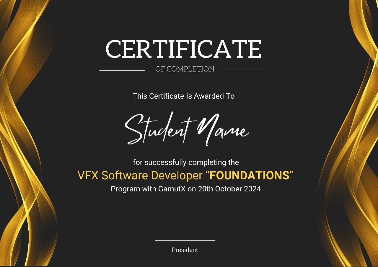 Program Certificate